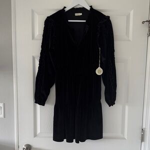 Spartina 449 Elegant Black Long Sleeve Dress